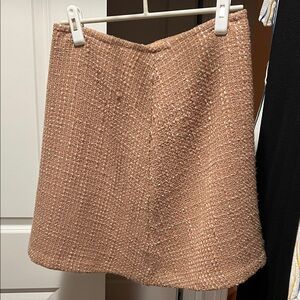 Trina Turk Textured Tan A-Line Skirt